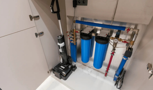 DI water system installation for lab